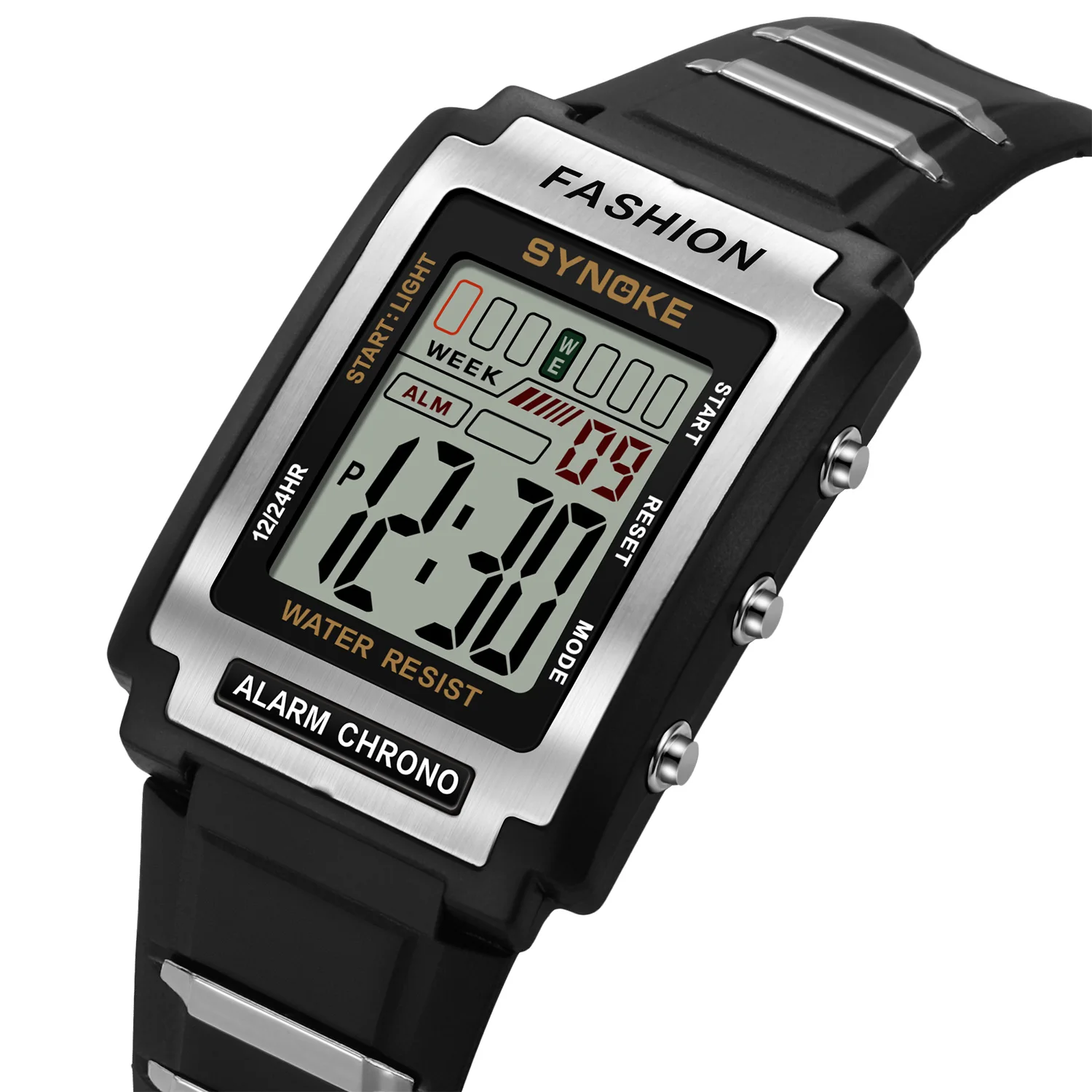 Digital Watches For Men Waterproof 31mm Ultra-thin Electronic Wristwatch... - £13.58 GBP