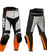 New KTM motorcycle leather Trouser Motorbike CE ARMOR Biker Sport MotoGp... - $235.00