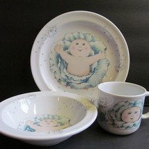 CABBAGE PATCH KIDS ROYAL WORCESTER 3 PC CHINA SET - £22.10 GBP