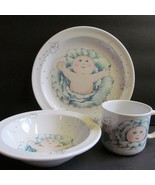 CABBAGE PATCH KIDS ROYAL WORCESTER 3 PC CHINA SET - $27.72