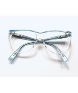 Vintage 80’s Safilo Young Fashion Elasta 2545 Clear Blue Marble kids eye... - £37.47 GBP