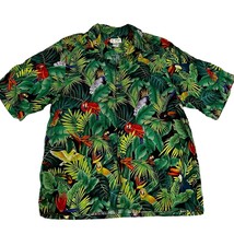 NCF Designs Mens 3X Tropical Parrot Hawaiian Shirt 100% Cotton USA Made - $24.00