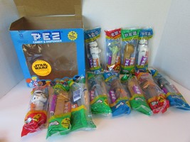 Star Wars 12 Count Pez Candy &amp; Dispenser In Counter Display Box Attack Clones L2 - £25.46 GBP
