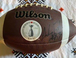 Wilson 101st Gey Cup Signed Football CFL Andy Fantuz Saskatchewan Wins 4... - $2,826.72 MXN
