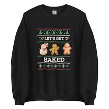 Let&#39;s Get Baked Cookie Baking Team Sweatshirt | Ugly Christmas Unisex Sw... - £22.74 GBP+
