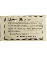 Hickory Wheel Co Bicycles 1894 Advertisement Victorian Sales Agents ADBN1w - $372.45 MXN