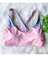 Victoria Secret Pink &amp; Gray Sports Bra Criss Cross X Back M - €14,97 EUR