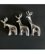 Nambe Mini Blitzen Set ~ 3 pc Reindeer - $79.20