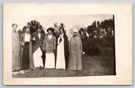 RPPC Group Of Edwardian Women Long Coats Postcard K27 - £4.70 GBP
