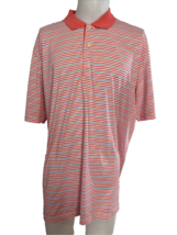 Greg Norman Play Dry Orange, White, Blue Striped Short Sleeve Golf Polo XXL - €16,18 EUR