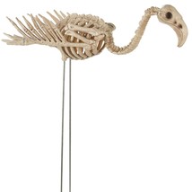 Funny Skeleton Zombie Flamingo Graveyard Cemetery Dead Bird Prop Yard Decoration - $47.47