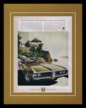 1968 Pontiac Lemans Hardtop Coupe Framed 11x14 ORIGINAL Vintage Advertisement - £33.45 GBP