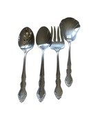 Oneida Vintage stainless steel serving set of 4 - including 1 fork and 3... - £21.74 GBP