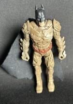 DC Mattel  Dark Knight Rises Batman 4” Posable Action Figure Cloth Cape 2012 - £0.77 GBP