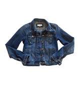 Loft Womens XXS Denim  Jean Jacket Classic Fit Button Front Medium Wash ... - $298.63 MXN