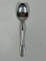 Vintage Customcraft Stainless Spoon Floral Engraved Monogrammed “S” Sample - $9.50