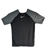 Nike Youth Boys Dri-Fit Swoosh Athlete T-Shirt Medium Black Gray - $22.96