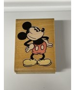 Classic Mickey Mouse Disney Rubber Stamp Stampede 374D New Wood Base - $110.73 MXN