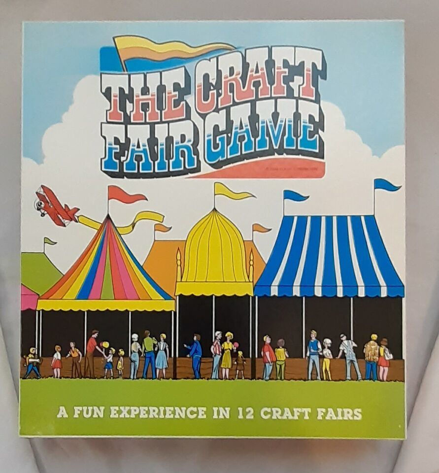 Set of &quot;The Craft Fair Game&quot; Board Game 1986 Complete + 125 Party Games ... - $2.49