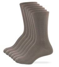 Nordstrom Womens Ultra Soft Nylon Cable Pattern Knit Crew Dress Socks 6 ... - $12.99