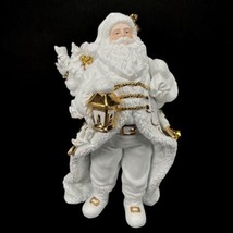 Vintage Traditions Porcelain White Santa Statue Only Christmas Holiday Nicholas - £34.23 GBP