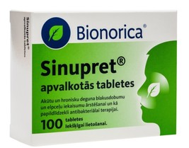 Sinupret, 100 tablets - $49.79