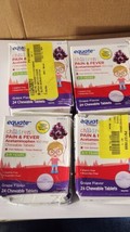 4-EQUATE Children (2-11) Pain Relief Fever Reducer Grape Flavored 24ct E... - £8.51 GBP