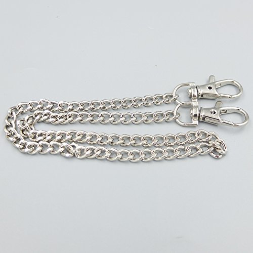 Bluemoona 5 PCS - Pocket Chain with two Swivel Clasps Clips Snap Chain 40cm 15 3