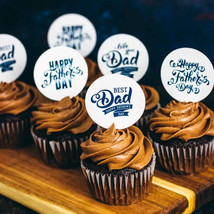 Happy Father&#39;s Day CupCake Toppers Decoration - £12.08 GBP