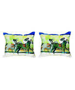 Pair of Betsy Drake Close Race No Cord Pillows 16 Inch X 20 Inch - £62.14 GBP