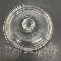 Lid (only) 5 5/8&quot; Clear Glass Replacement Round Lid #405 With Chip (sold... - $14.85