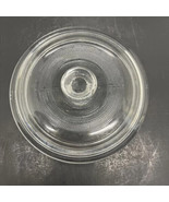 Lid (only) 5 5/8&quot; Clear Glass Replacement Round Lid #405 With Chip (sold... - $14.85