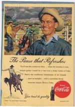 Vintage Print Ad Pepsi Cola The Pause That Refreshes 5 1/2&quot; x 7 1/2&quot; - $3.63