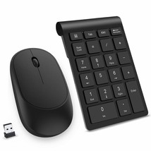 Wireless Number Pad And Mouse Combo, Portable Ultra Slim 2.4Ghz Usb Wireless Num - £40.99 GBP
