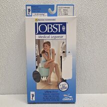 Medium Thigh High Lace Band CT Jobst 15-20 Mmhg Anthracite Black Stockings - $459.71 MXN