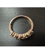 585 14K RG Stamped Symmetric Champagne Gemstone Size 7 Ring - $911.17 MXN