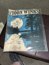 Moon Winks Sheet Music Large Format George Stevens Waltz Arnett Delonais Chicago - £11.68 GBP