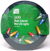HOME ACCENTS HOLIDAY 1002 500 472 500CT MULTI-COLORED MINI LED 145&#39; - NEW - £40.02 GBP
