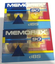 Memorex D Bs Normal Position 90 Blank Cassette Lot Of 2 Tapes New Sealed - $9.99