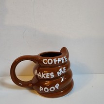 Coffee Makes Me Poop Mug Brown Daily Grind BigMouth Inc Novelty Gag Gift... - $6.79