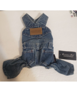 Parisian Pet Denim Dog Overalls Size Small NWT 100% Cotton Machine Washable - £13.73 GBP