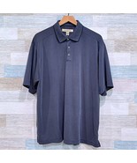 Tommy Bahama Soft Touch Pique Polo Shirt Black Modal Blend Stretch Mens ... - $39.59