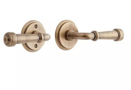 New Antique Brass Esmond Solid Brass Interior Door Set - Lever Handle - ... - $149.95