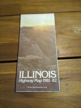 Vintage 1981-82 Illinois Highway Map - £18.62 GBP