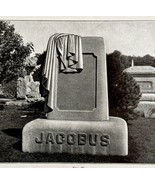 Jacobus Grave Memorial Tombstone Architecture 1899 Victorian Design DWKK22 - $463.34 MXN