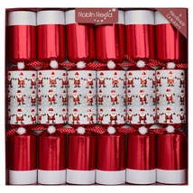 Robin Reed Racing Santa Handmade Christmas Crackers, 71904, 13 In. (Set of 6) - £29.66 GBP