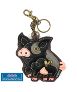 BLACK PIG HEART CHALA PAL KEY FOB COIN PURSE KEYCHAIN - $25.59 CAD