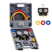 3 Way Manifold Gauge Set for R1234Yf R404A R134A Refrigerant, Automotive... - $154.89