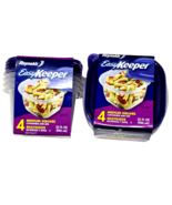 2 Packs Of 4 Reynolds Easy Keeper Medium Square Containers &amp; Lids 32oz. - $32.90 CAD