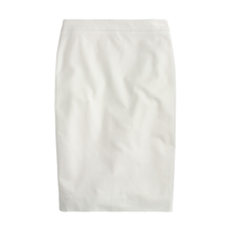 NWT J.Crew No. 2 Pencil in Ivory Bi-stretch Cotton Skirt 4 - £40.54 GBP
